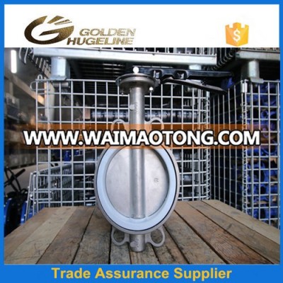 Dairy Stainless Steel Sanitary Manual Triclamp Butterfly Valve